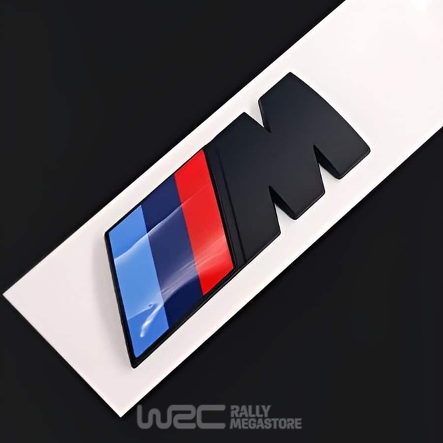 EMBLEME LOGO AUTOCOLLANT BMW M NOIR MAT